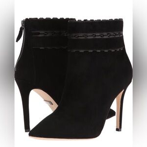 Badgley Mischka Dorsey Boots Booties Leather Suede 10 New